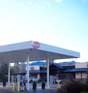 The BLR gas station and store.