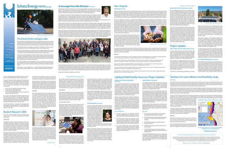 A composite image of newsletter pages.