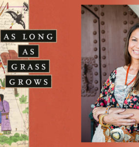 Book cover and author headshot