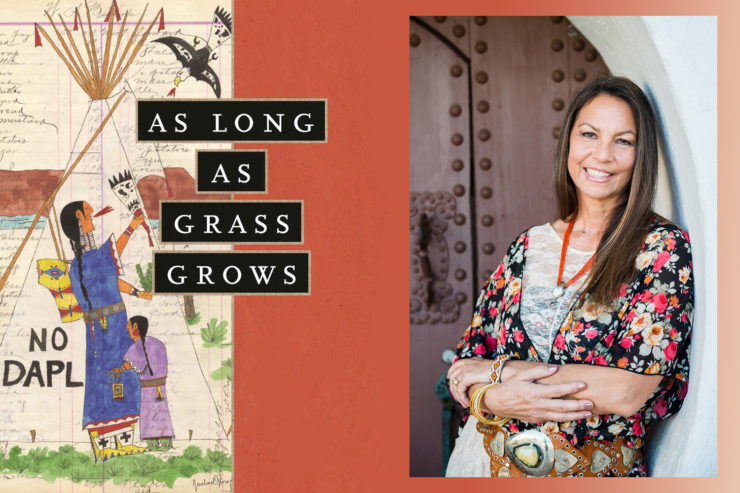 Book cover and author headshot