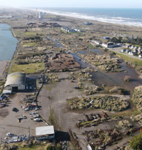 An aerial view of Wigi (Humboldt Bay)