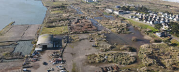 An aerial view of Wigi (Humboldt Bay)
