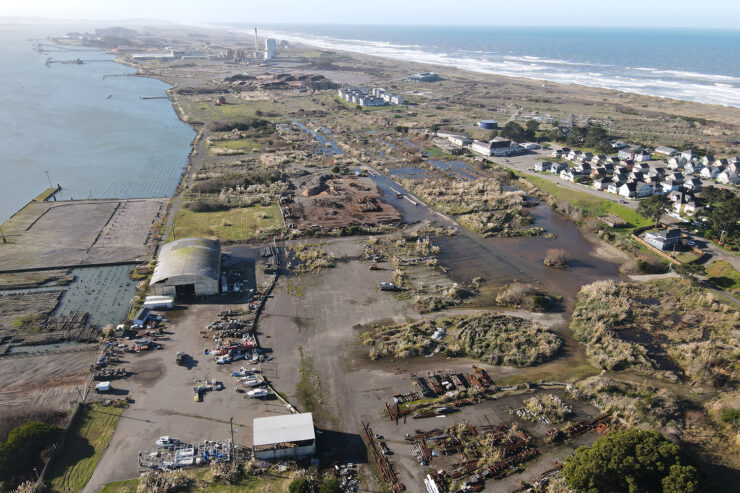 An aerial view of Wigi (Humboldt Bay)